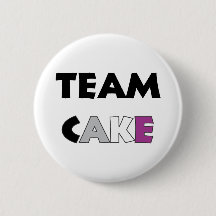 Team-Kuchen-asexualer Flaggen-Knopf