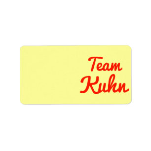 Team Kuhn Adressaufkleber