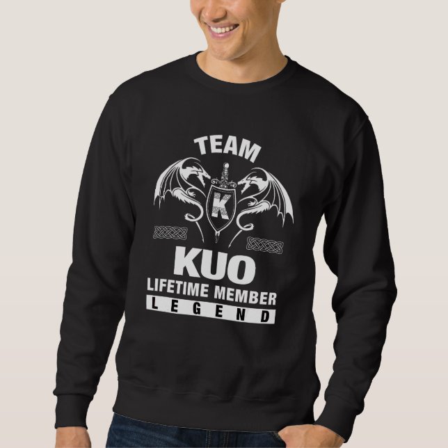 Team Kuo Lebenslanges Mitglied   Sweatshirt (Vorderseite)