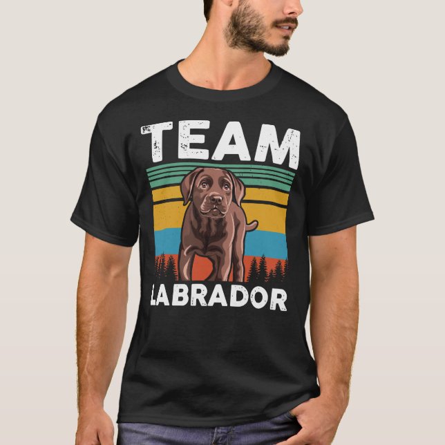 Team Labrador Retriever Dog T-Shirt (Vorderseite)