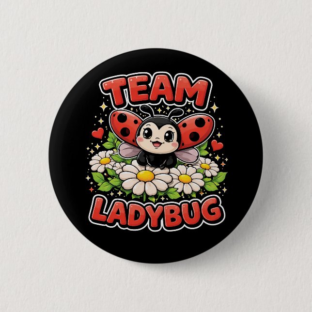 Team Ladybug Button (Vorderseite)