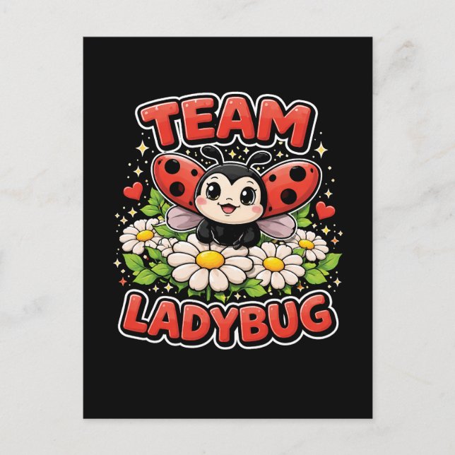 Team Ladybug Postkarte (Vorderseite)
