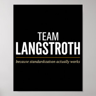 Team Langstroth Bienenstock Typ Imker Identität Poster