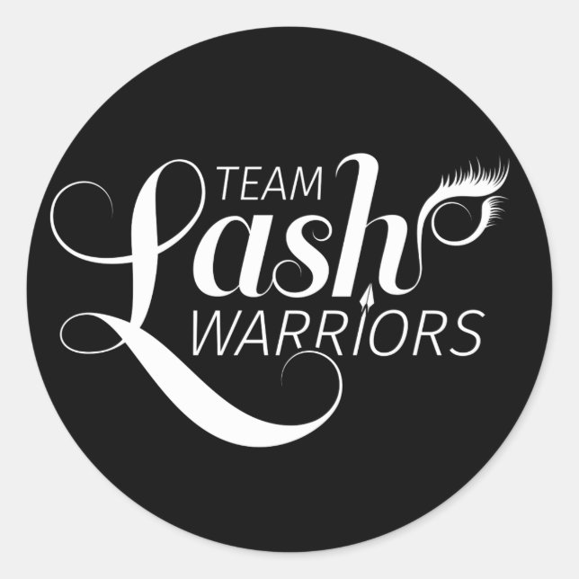 Team Lash Warrior Stickers (Vorderseite)