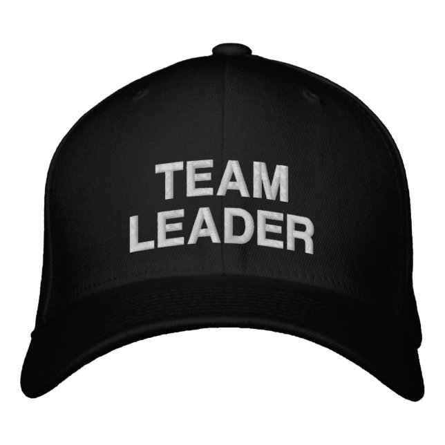 TEAM LEADER Stylische bestickte Baseballkappe (Vorderseite)