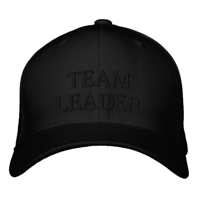 TEAM LEADER Textmarkierung Bestickte Baseballkappe (Vorderseite)