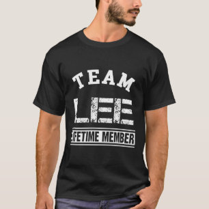 Team Lee Lifetime Member Nachname Familiengeschenk T-Shirt