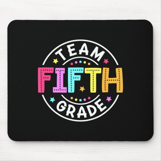 Team-Lehrer der fünften Klasse Zurück zur Schule 5 Mousepad (Vorne)