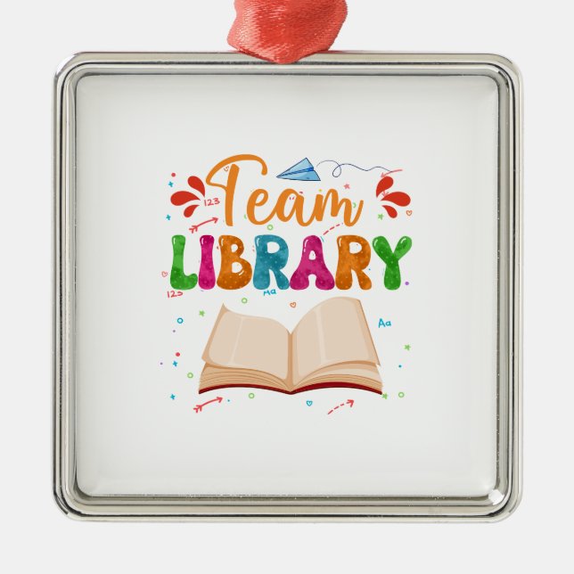 Team Library Ornament Aus Metall (Vorne)