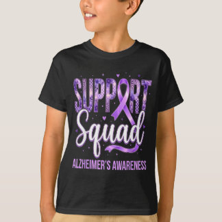 Team Lila-Band-Squadron Unterstützungsgruppe Alzhe T-Shirt
