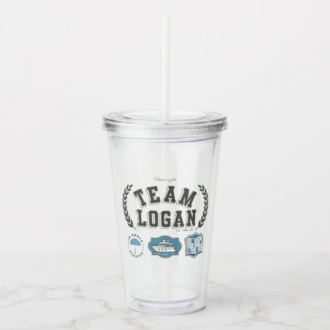 Team Logan Gilmore Girls Design Acryltrinkbecher (Vorderseite)