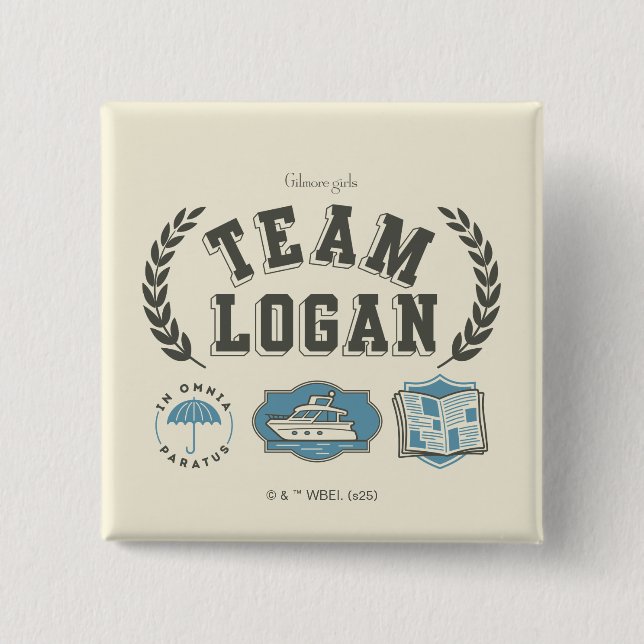 Team Logan Gilmore Girls Design Button (Vorderseite)