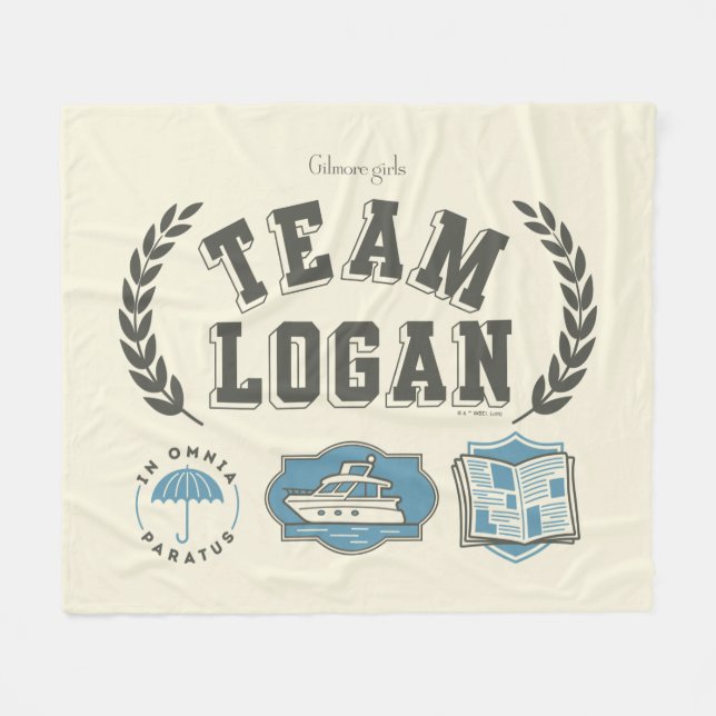 Team Logan Gilmore Girls Design Fleecedecke (Vorderseite (Horizontal))