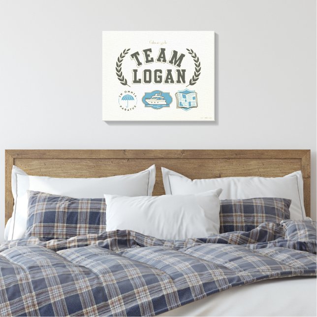Team Logan Gilmore Girls Design Leinwanddruck (Insitu (Schlafzimmer))