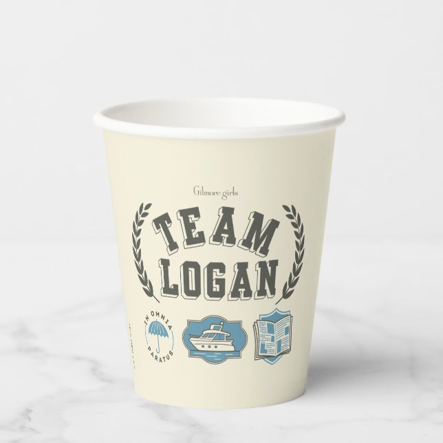 Team Logan Gilmore Girls Design Pappbecher (Vorderseite)