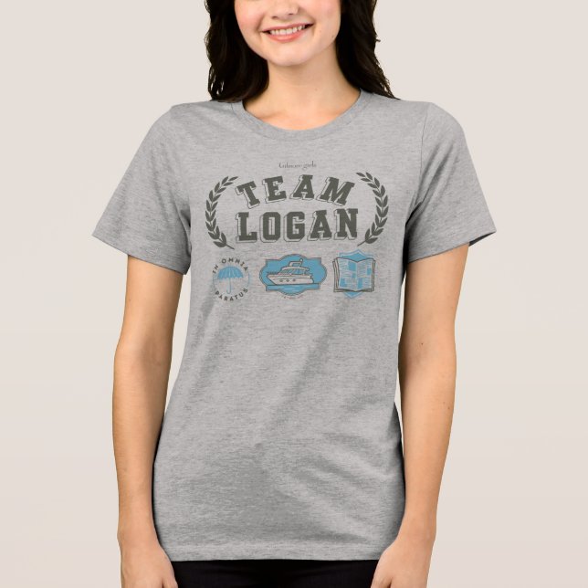 Team Logan Gilmore Girls Design Tri-Blend Shirt (Vorderseite)
