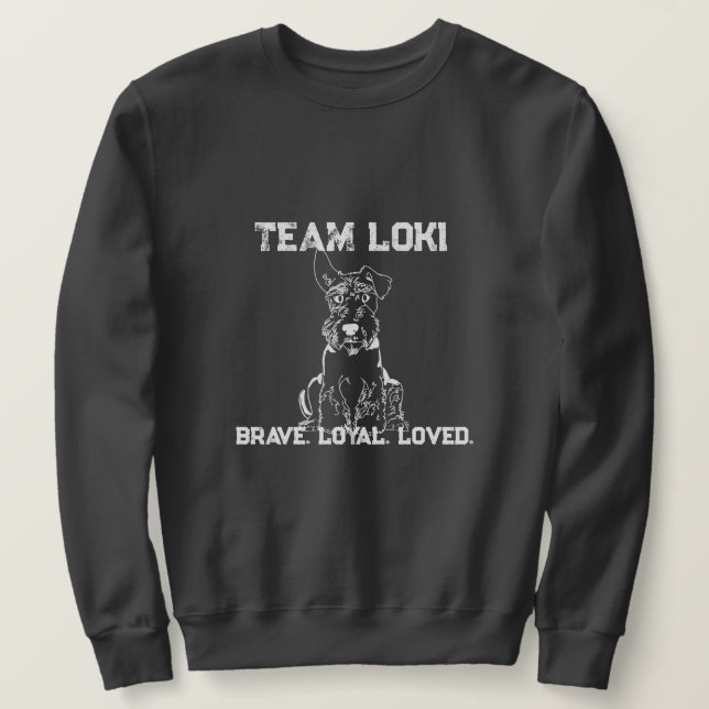 Team Loki Dark Gray Sweatshirt (Design vorne)