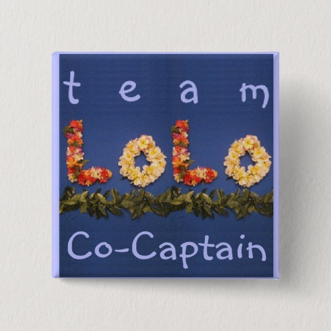 Team Lolo Co Kapitänknopf Button (Vorderseite)
