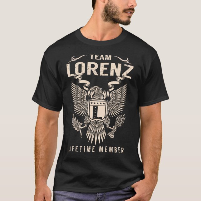 Team LORENZ Lebenszeit Mitglied T-Shirt (Vorderseite)