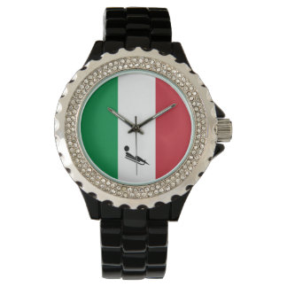 Team Luge Italien Armbanduhr