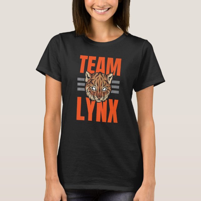 Team Lynx Animal Keeper Zookeeper Wildlife Bobcat T-Shirt (Vorderseite)