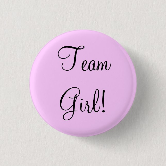 Team-Mädchen Button (Vorderseite)