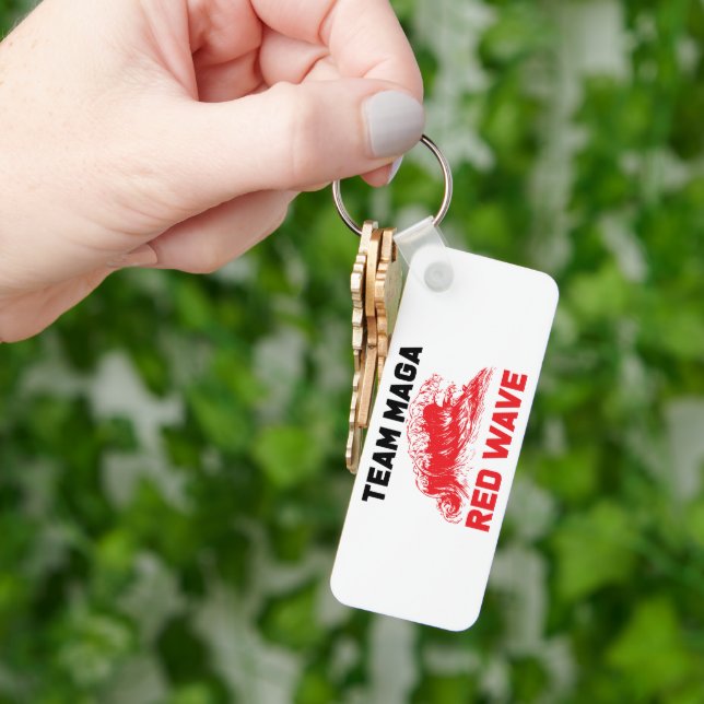 Team Maga Red Wave Schlüsselanhänger (Hand)