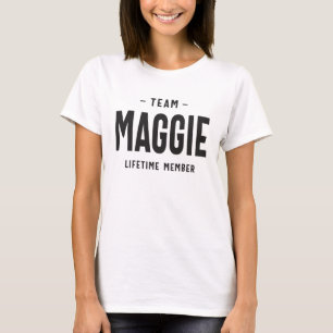 Team Maggie Lifetime Personalisierter Name des Mit T-Shirt