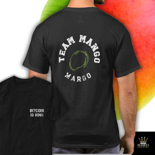 TEAM Mango Modernes Gymnastikhemd EDITABLE Name T-Shirt