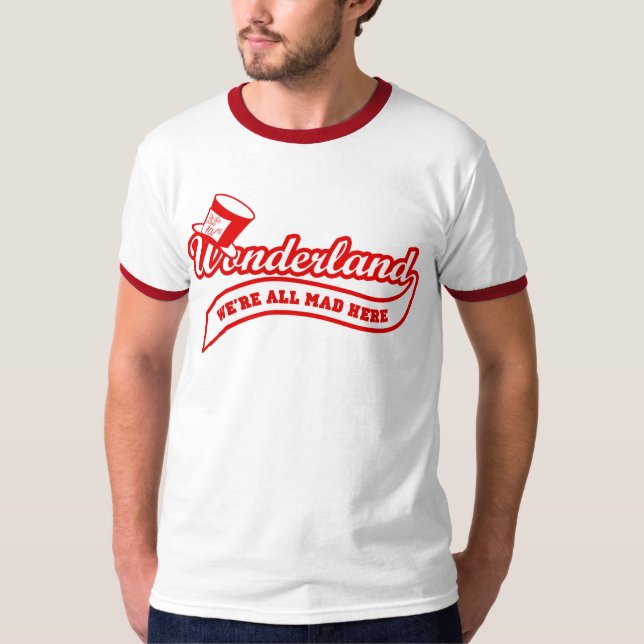 Team-Märchenland: Wütender Hutmacher (rot) T-Shirt (Vorderseite)