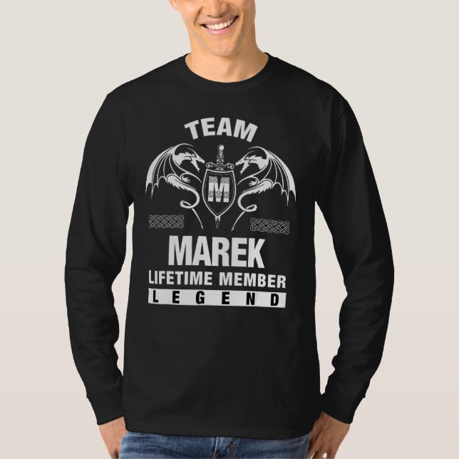 Team Marek Lifetime Mitglied T-Shirt (Vorderseite)