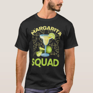 Team Margarita Glass Limon Juice Margarita Squad P T-Shirt