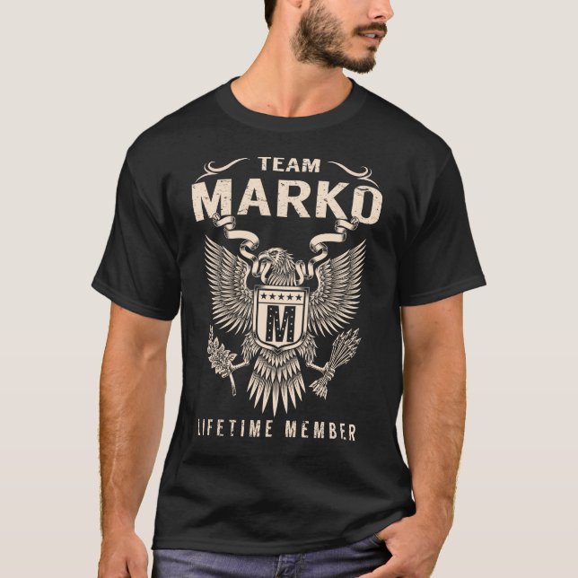 Team MARKO Lifetime Mitglied T-Shirt (Vorderseite)