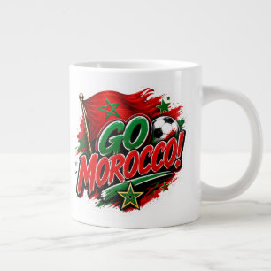 Team Marokko I GO MAROKKO Fußball-Fan-Mug  Jumbo-Tasse