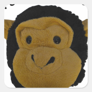 Team Mascot Quadratischer Aufkleber