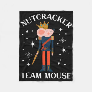 Team Maus Nussknacker Weihnachtstanz Spaß Soldat  Fleecedecke