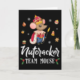 Team Maus Nussknacker Weihnachtstanz Spaß Soldat Karte