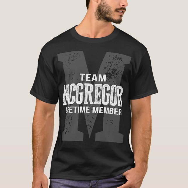 Team MCGREGOR Lifetime-Mitglied T-Shirt (Vorderseite)