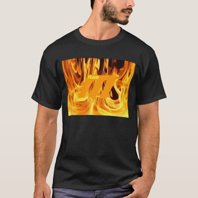 Team McLlarky Feuer-T - Shirt (orange "M") (Vorderseite)