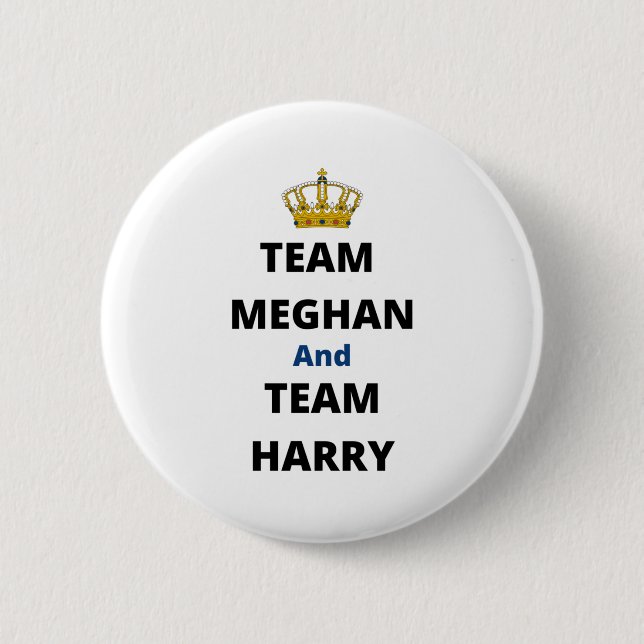 Team Meghan und Team Harry Button (Vorderseite)