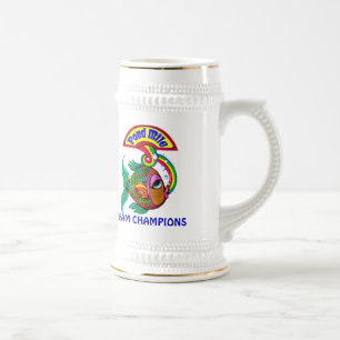 Team-Meister-Logo-Bier Stein der Teich-Meilen-4 Bierglas