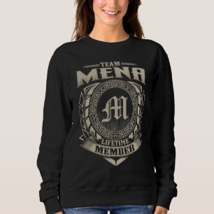 Team MENA Lebenslanges Mitglied Nachname MENA Fami Sweatshirt