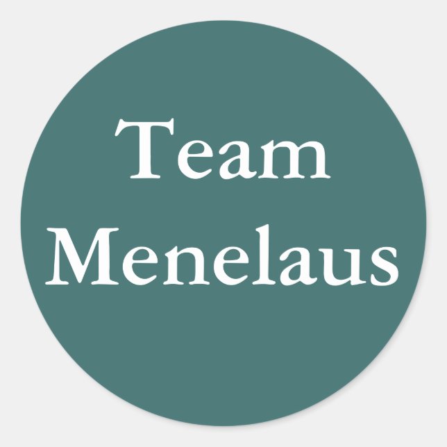 Team Menelaus Aufkleber (Vorderseite)