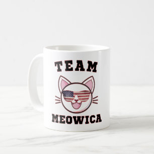 TEAM MEOWICA - FUNNY CAT LOVER AMERICAN TOKYO 2021 KAFFEETASSE