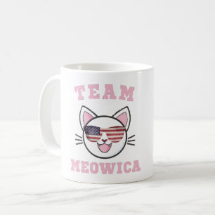 TEAM MEOWICA FUNNY CAT LOVER AMERICAN TOKYO-2021 KAFFEETASSE
