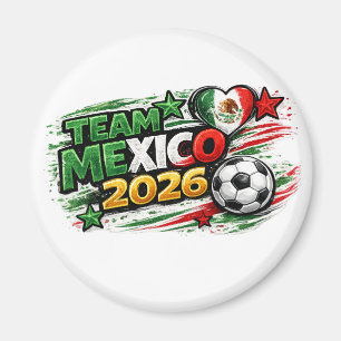 TEAM MEXICO 2026   Mexikanischer Stolz Fußb Magnet