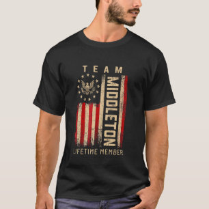 Team MIDDLETON Lebenslanges Mitglied Amerikanische T-Shirt