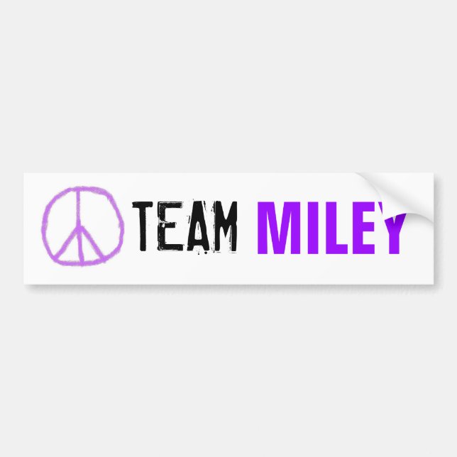 Team Miley Autoaufkleber (Vorne)