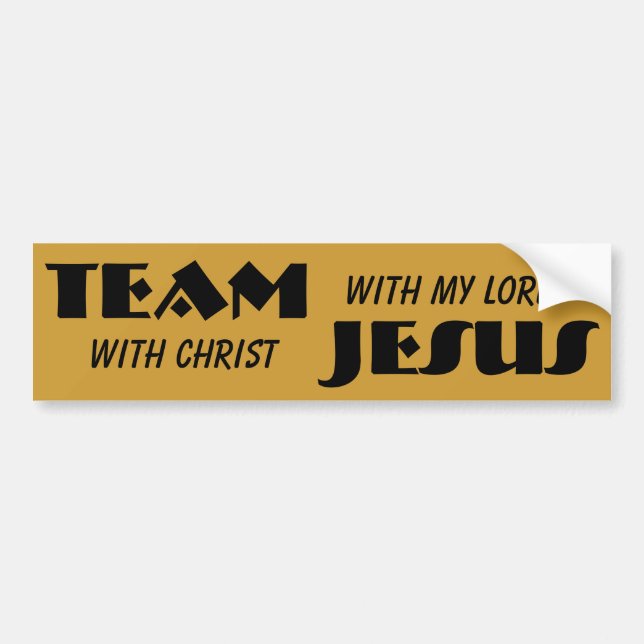 Team mit Christus Jesus mein Lord Autoaufkleber (Vorne)