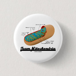 Team-Mitochondrien (Mitochondrion Spaß) Button
